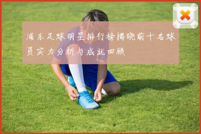 浦东足球明星排行榜揭晓前十名球员实力分析与成就回顾